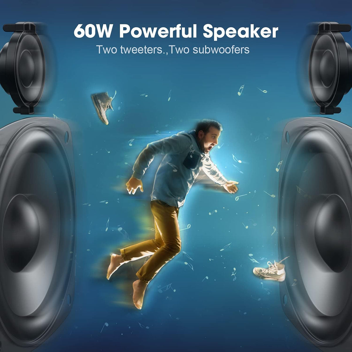 60W Portable Bluetooth Speaker IPX6 Waterproof P230