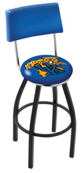 Black Wrinkle Swivel Bar Stool S146