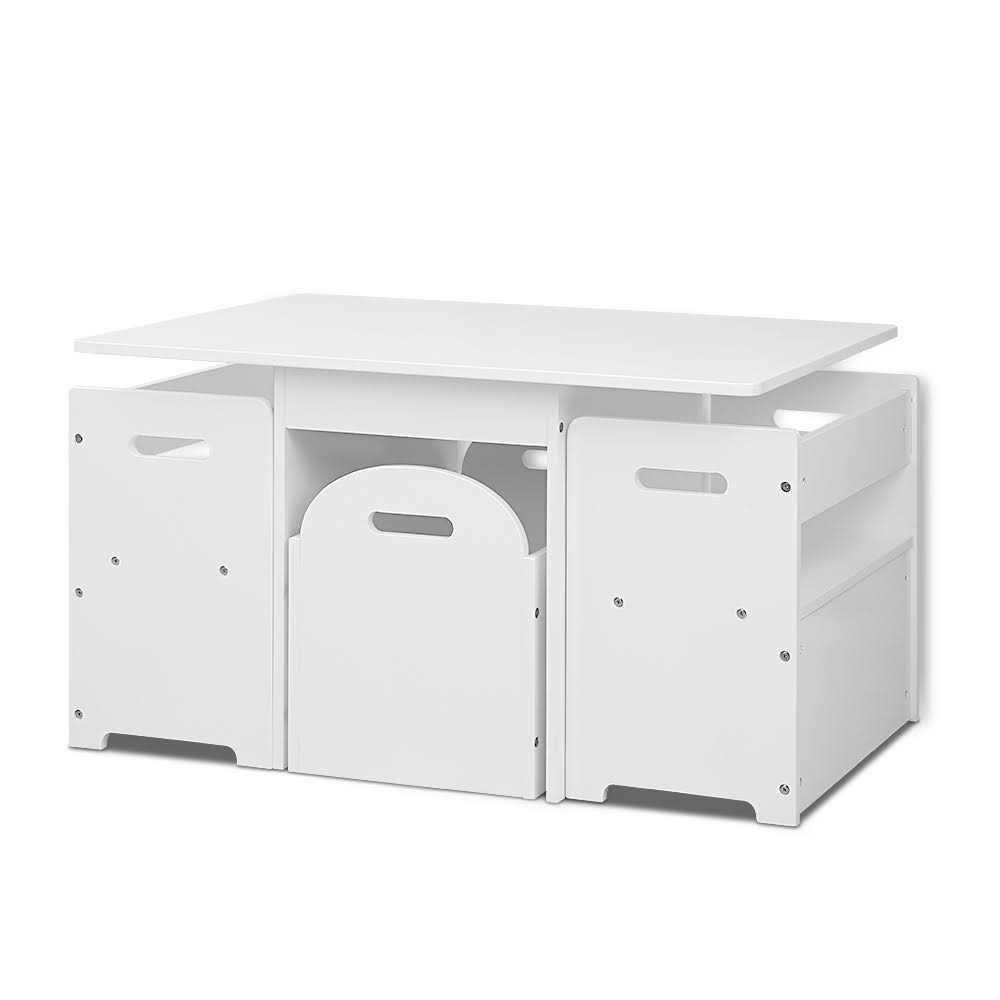 White Kids Table and Chair Set Y533