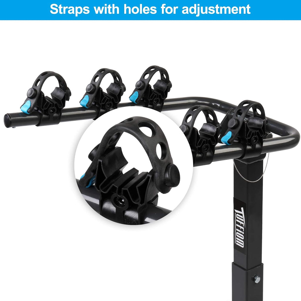 3-Bike Hitch Mount Rack with 2Inch Hitch Receiver, Black O30660