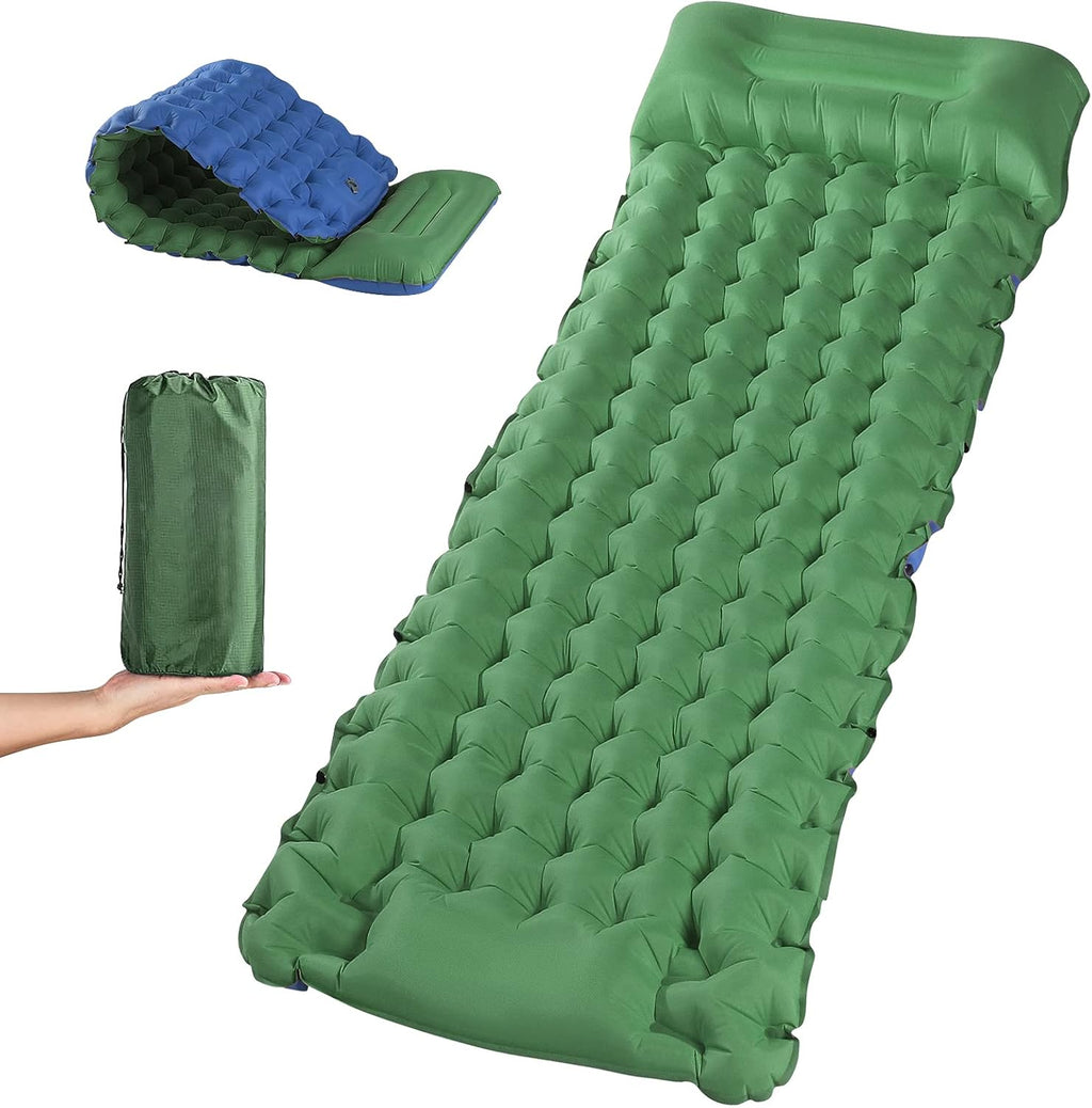 Waterproof Self Inflating Sleeping Pad Camping Mattress Q231