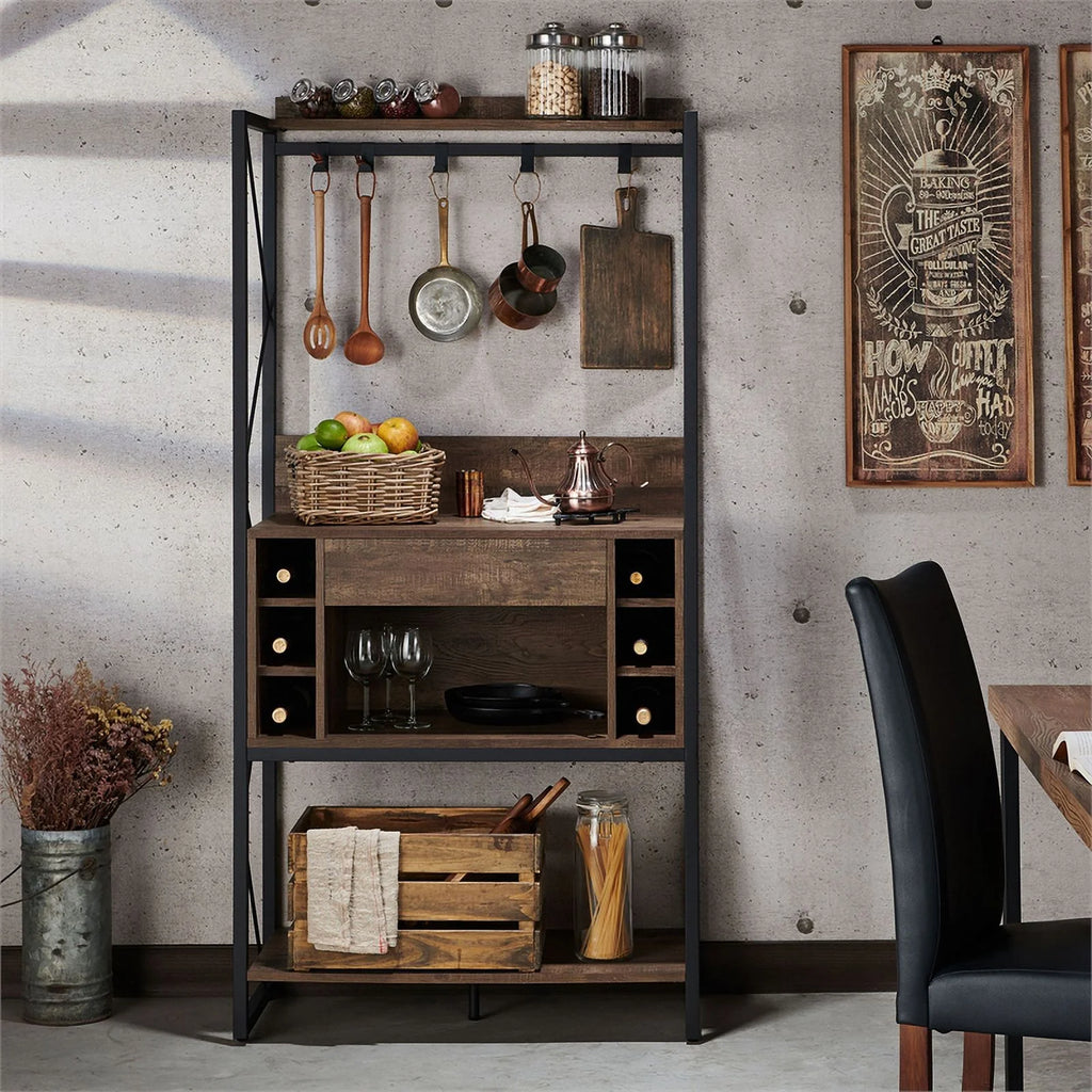Oak Wood Baker's Rack Y786