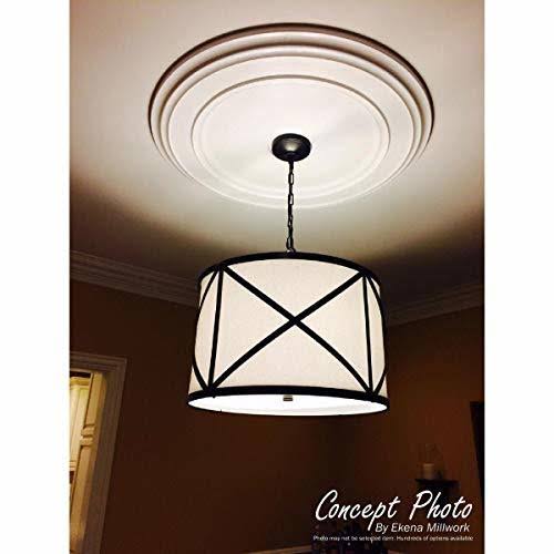 9x22OD x 4 1/8x22ID x 5/8x22P Ceiling Medallion, Hand-Painted Spartan Stone L48781