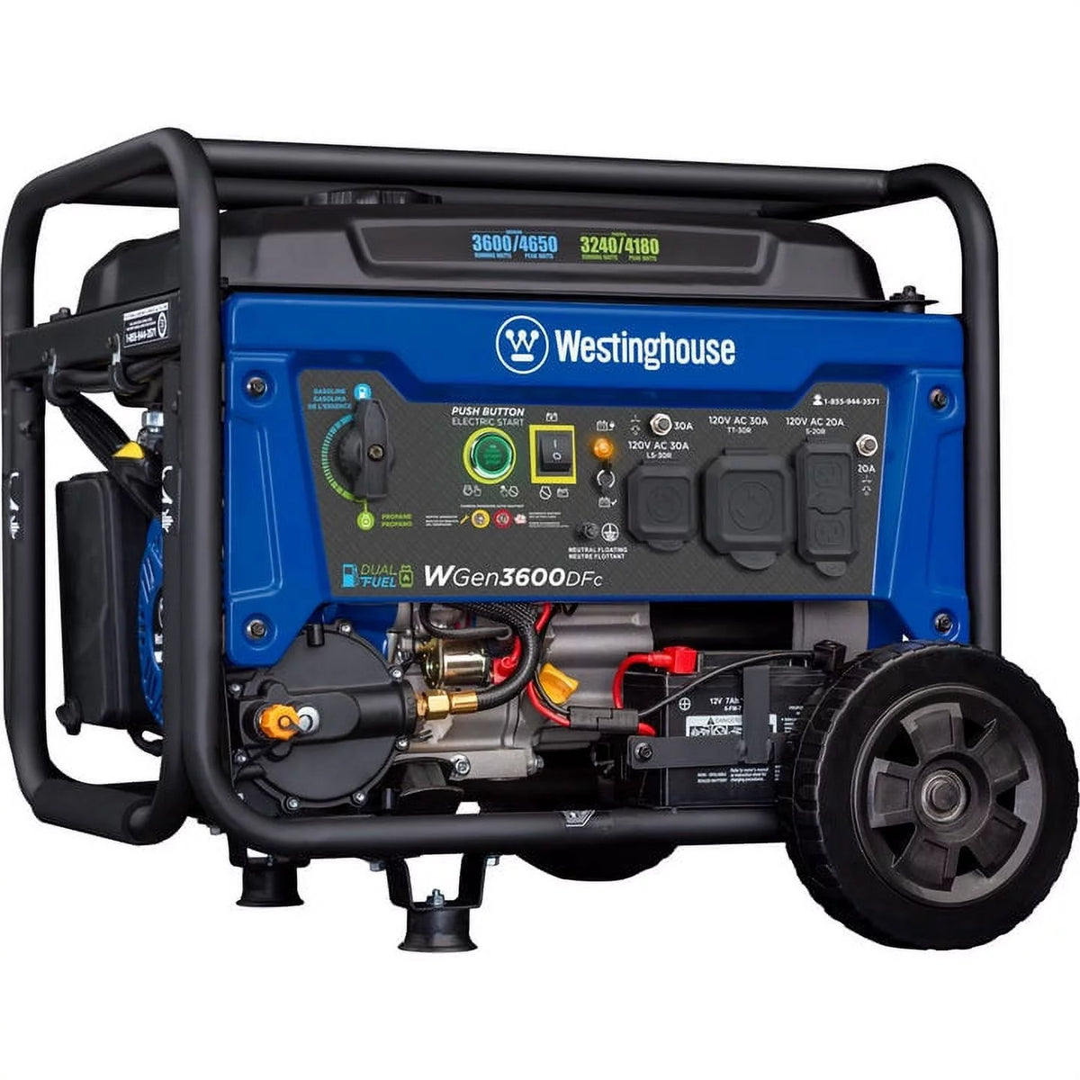 4650 Peak Watt Dual Fuel Portable Generator C286939