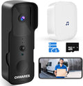 White Wireless WiFi Video Doorbell Camera with Chime Y660886