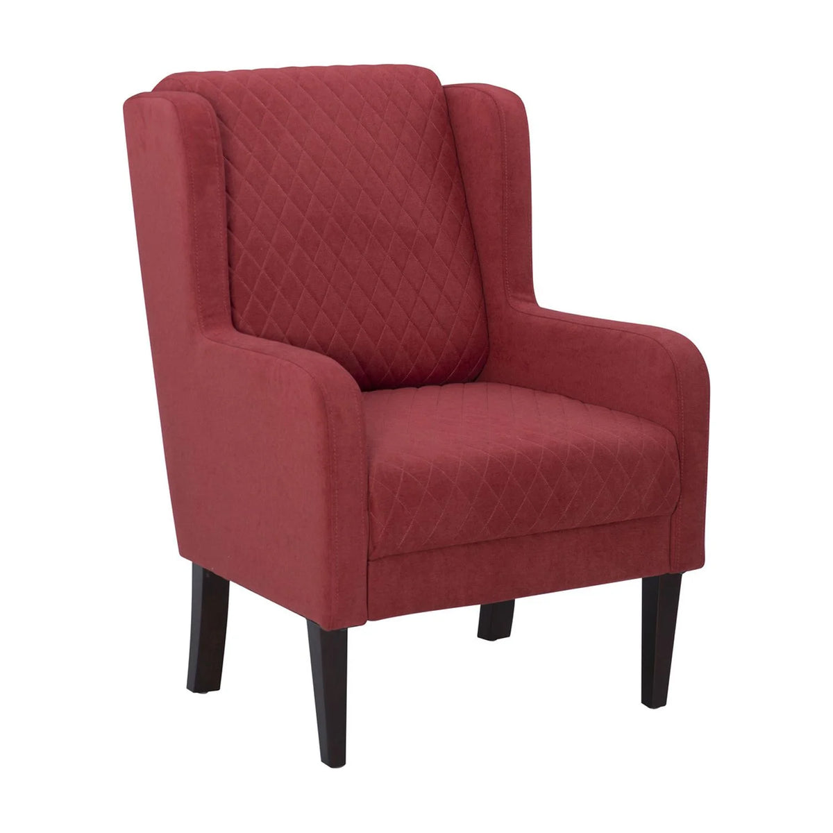 Rust Wingback Accent Chair T781