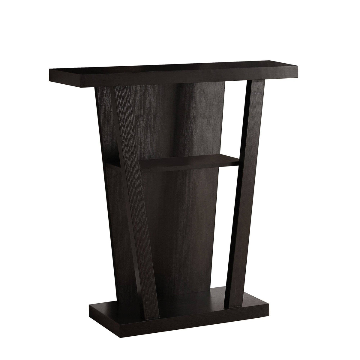 Cappuccino Finish Hollow Core Accent Table Q4154
