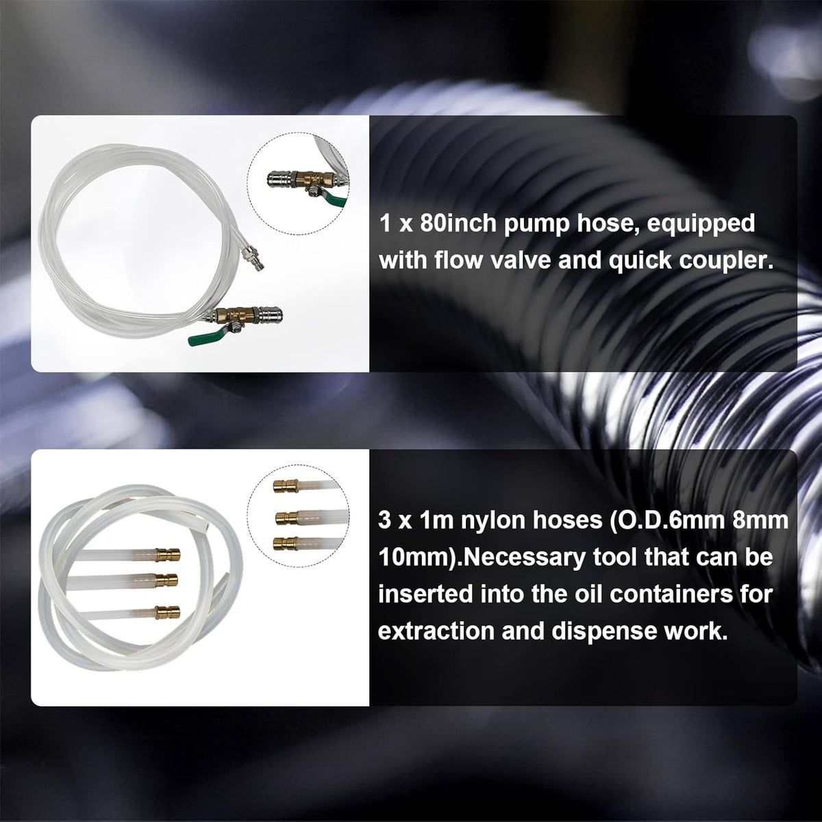 10L Manual Automatic Transmission Fluid Refill Pump Set with 20 PCS Adapters A848810
