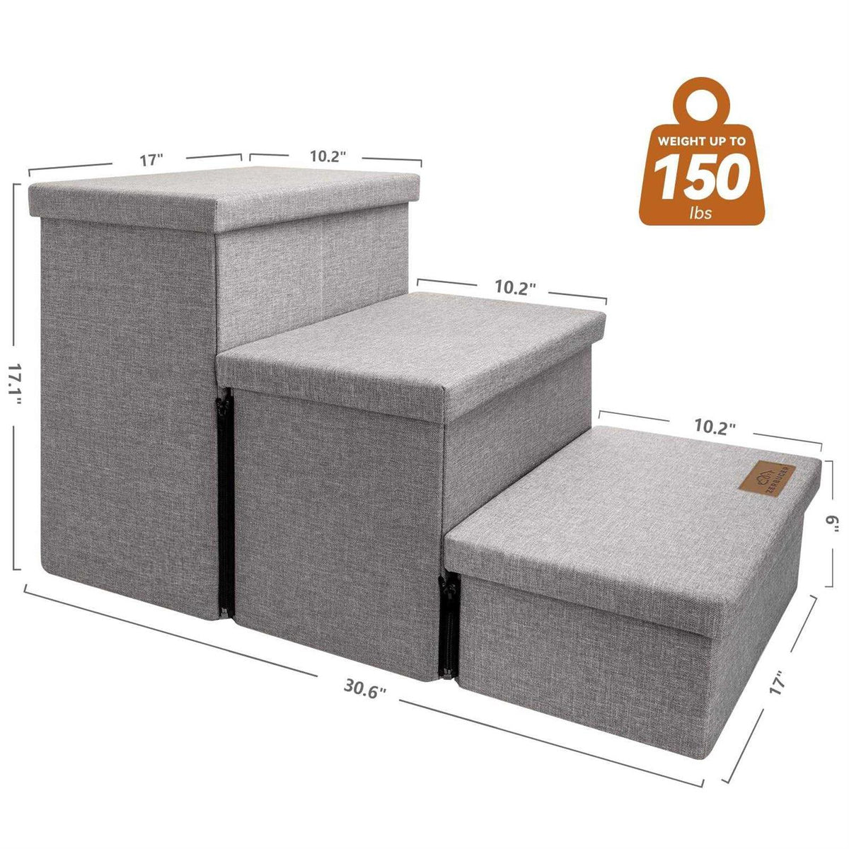 Foldable Dog Stairs with Storage O30177