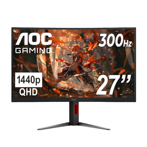 32" Curved Frameless Gaming Monitor 2K QHD 1500R VA 180Hz 0.5ms B26915