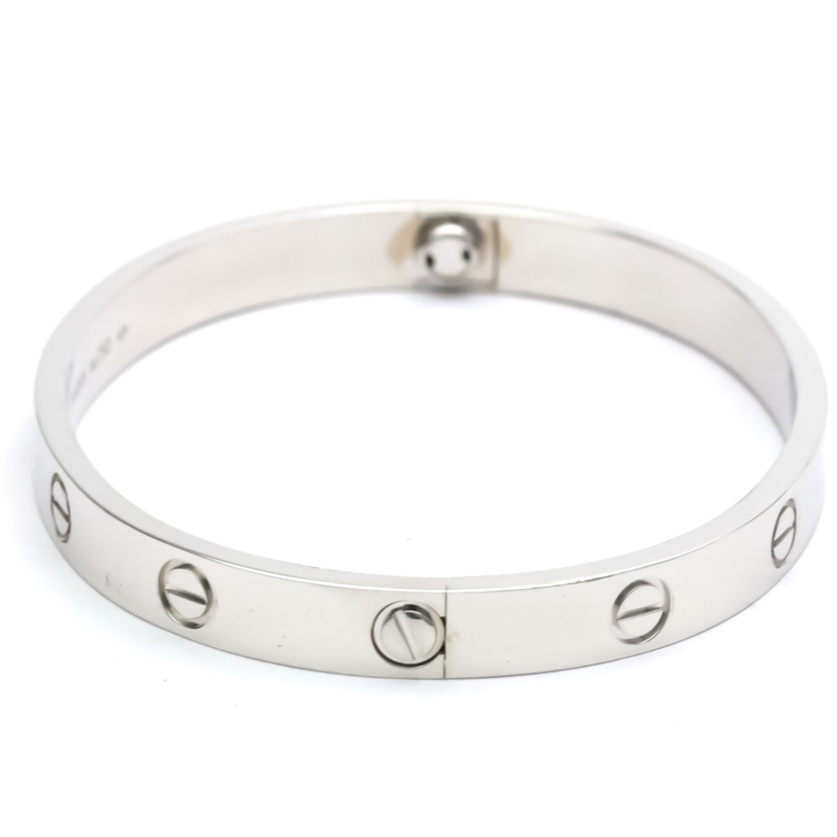 18K White Gold Love Bracelet Bangle W9233