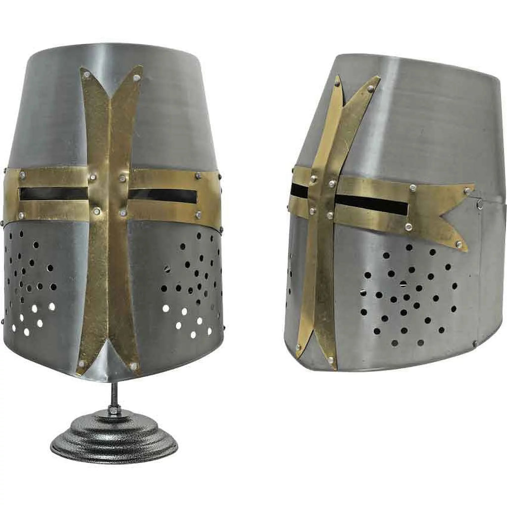 Carbon Steel Barrel Helm with Stand U9708