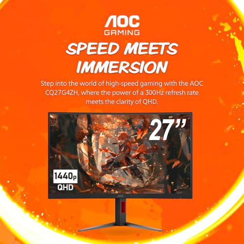 32" Curved Frameless Gaming Monitor 2K QHD 1500R VA 180Hz 0.5ms B26915