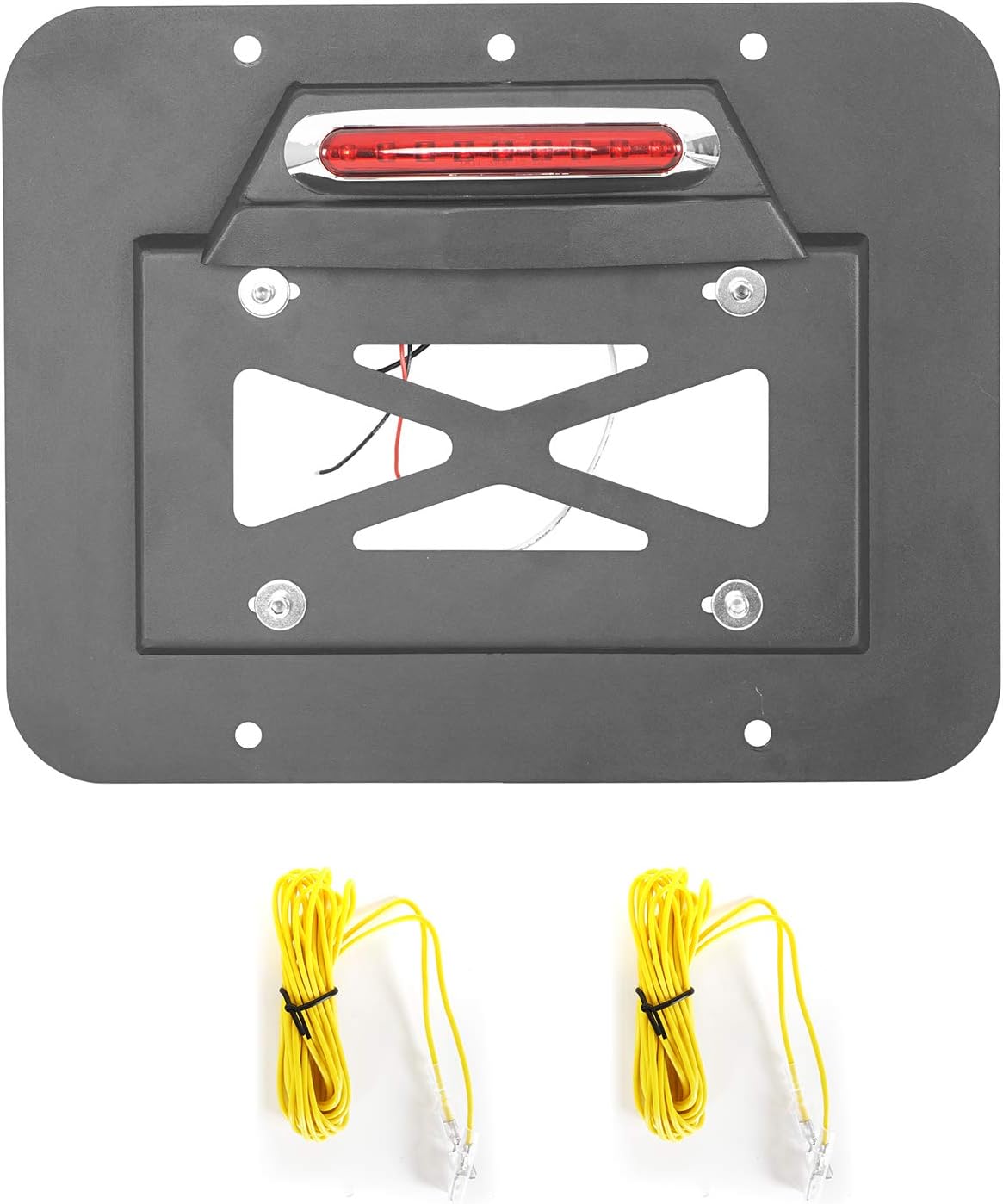 Spare Tire Delete License Plate Relocation Kit with Third Brake Light Q369405
