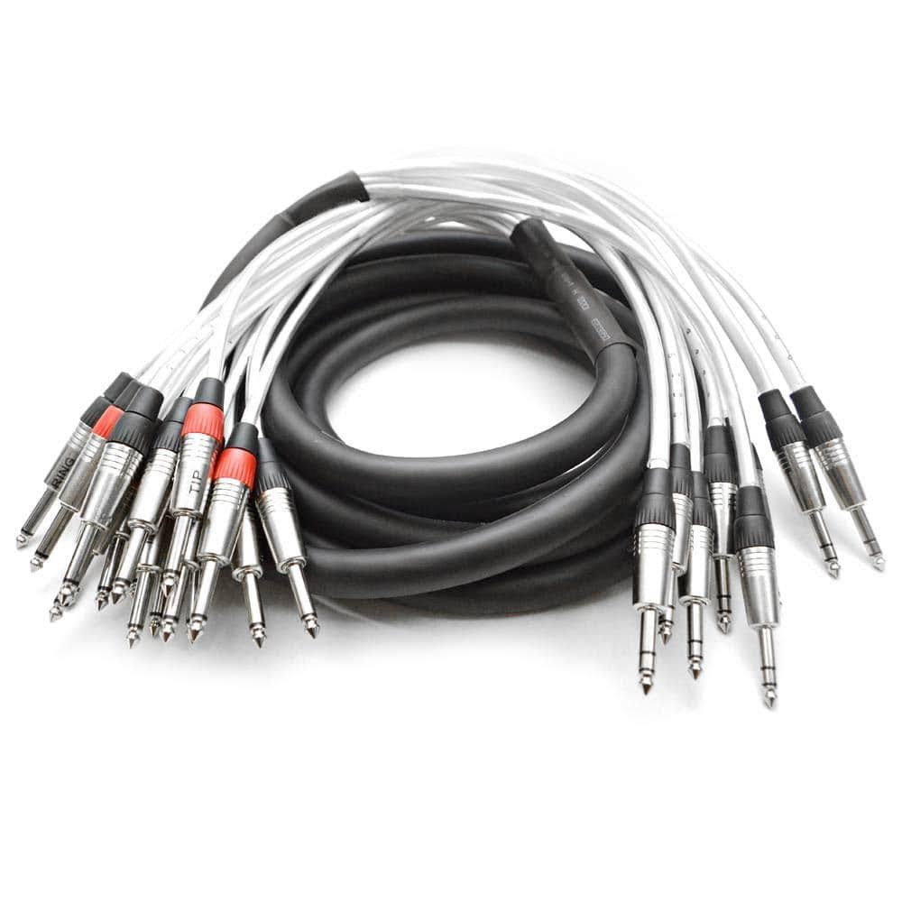 8 Channel TRS Insert Snake Cable to 16 TS 15 Feet C644