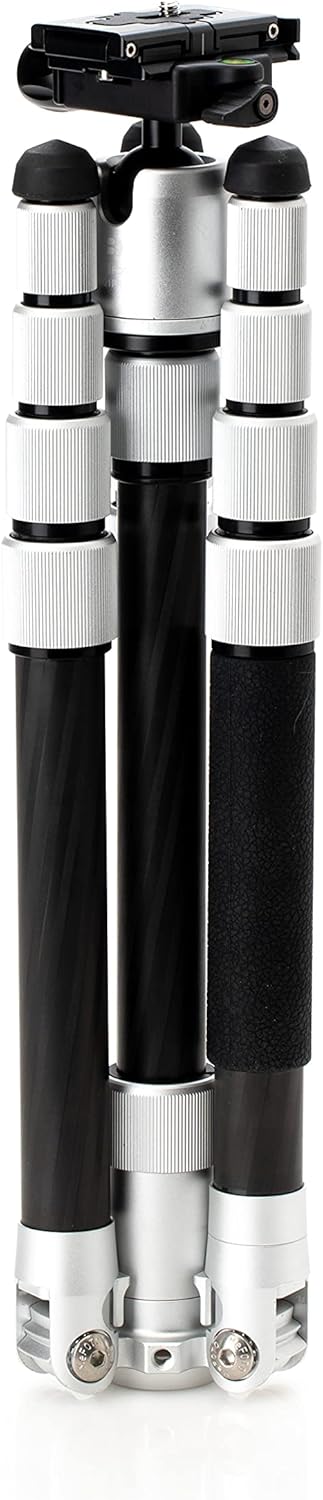 Silver 1 Series Carbon Fiber Travel Tripod with Ballhead and Monopod W900