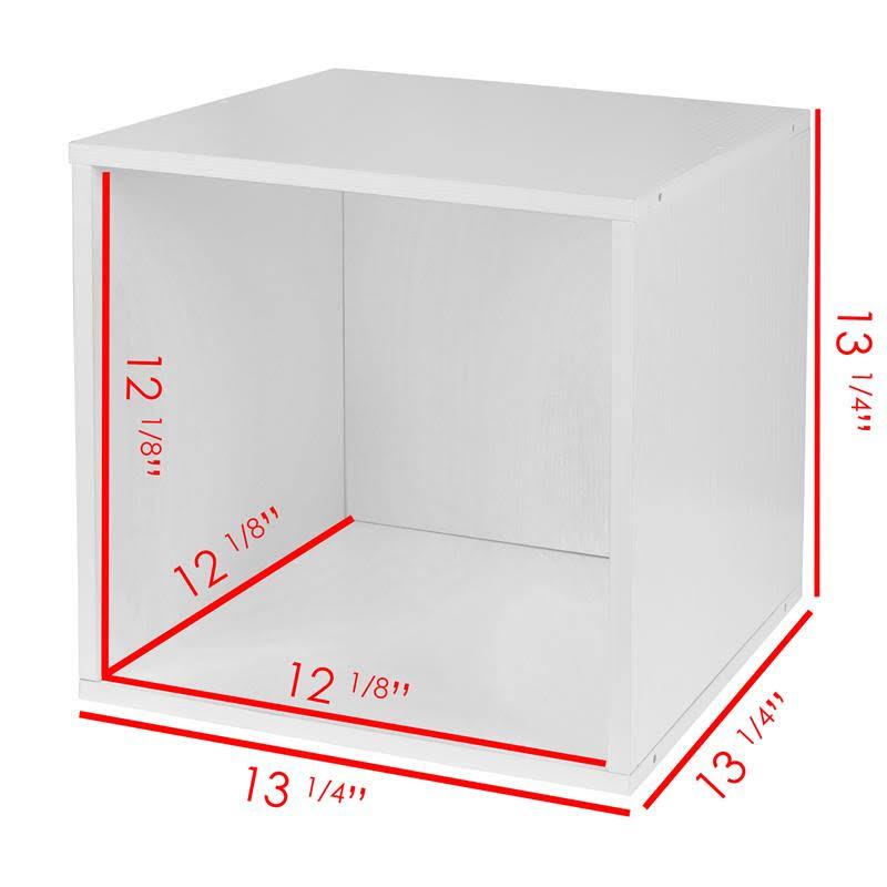 White Wood Grain/Black Storage Set with Foldable Storage Bins Z3351