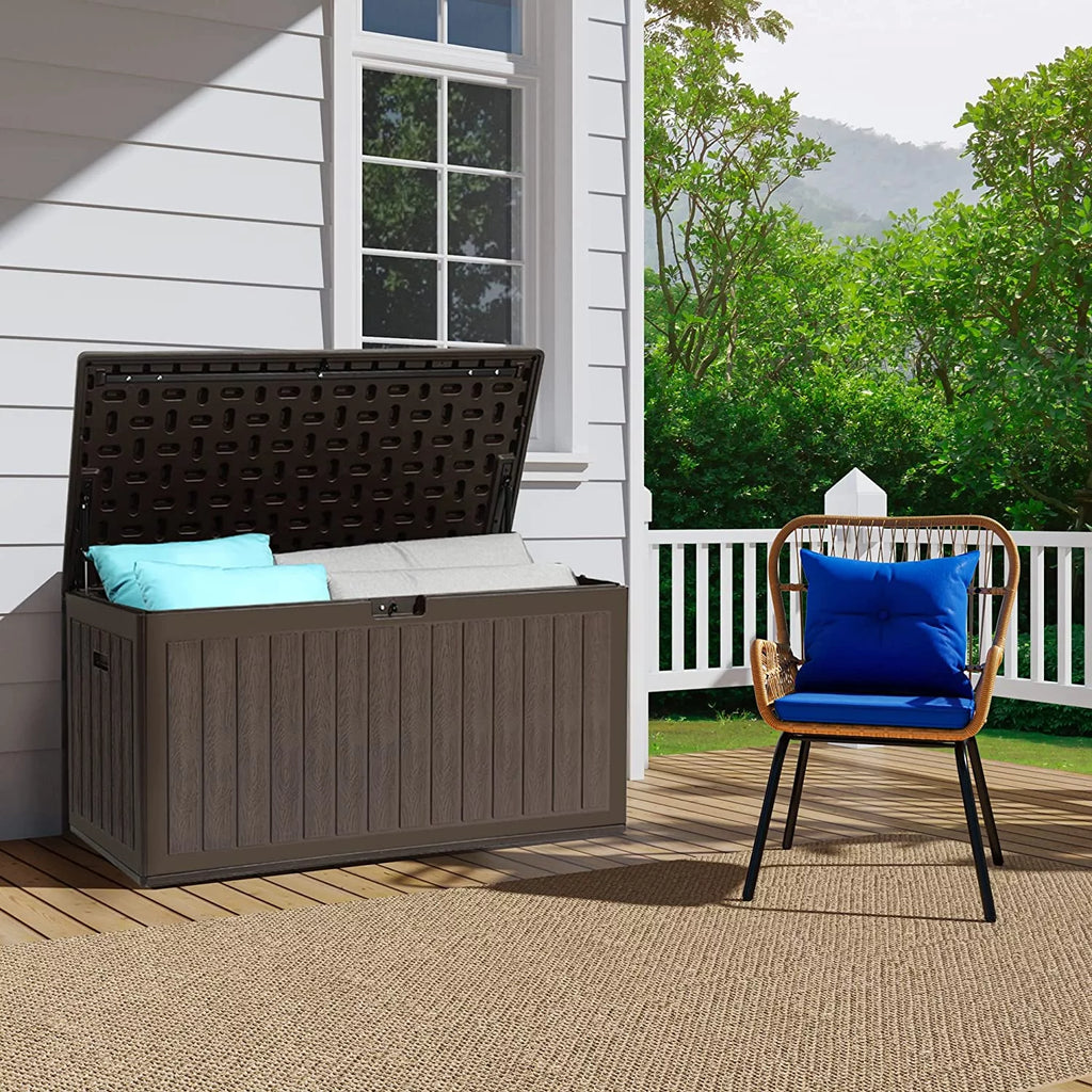86 Gallon Double-Wall Resin Deck Box D14824