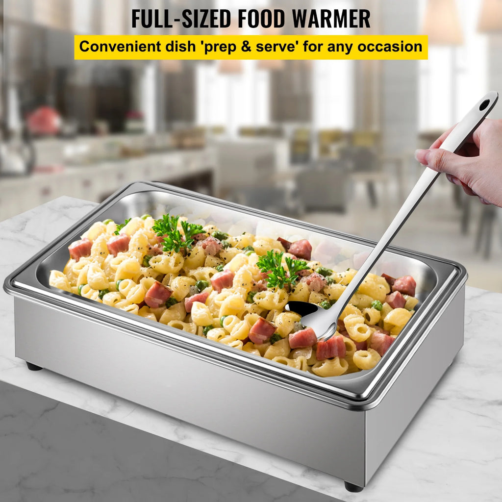 9.5 Quart Electric Stainless Steel Food Warmer with Lid W90264