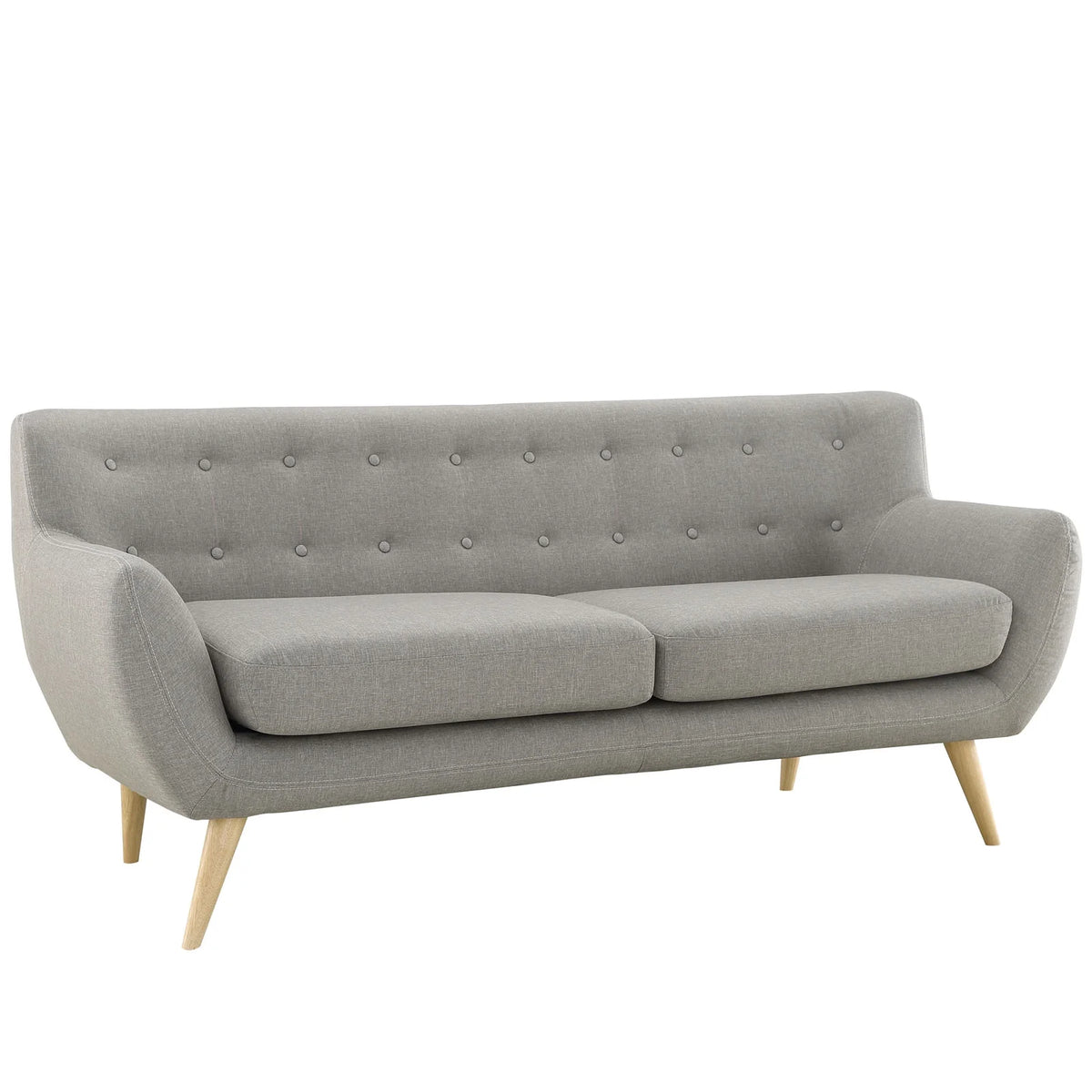 Grey Fabric Plywood Two PCS Living Room Set G443