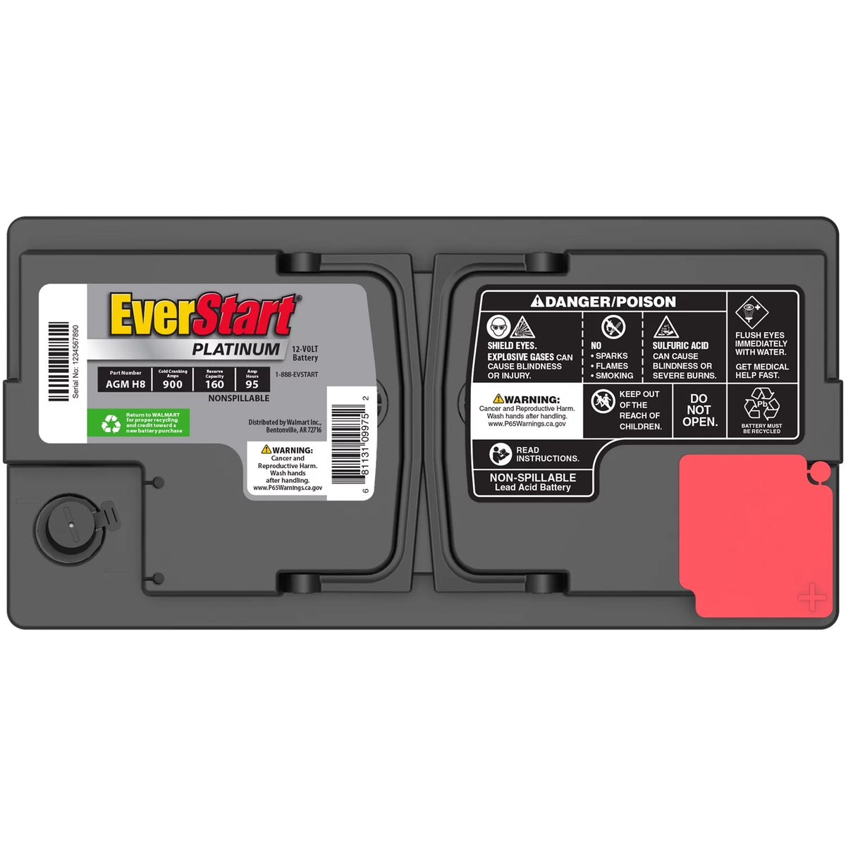 AGM Battery Group Size H8 12 Volt 900 CCA Q16720