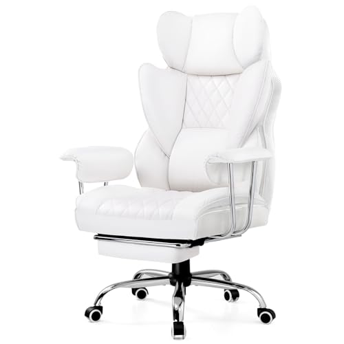 Black PU Leather Gaming Chair with Footrest U411