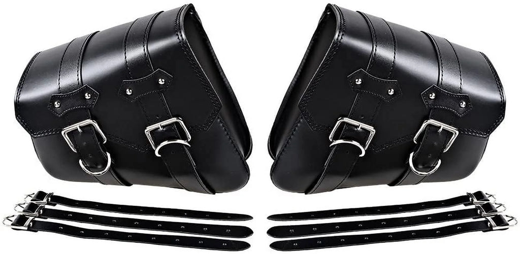 Black Left & Right Side Saddlebag Swingarm Saddle Bags A7729
