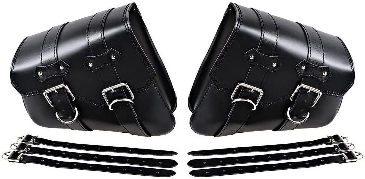 Black Left & Right Side Saddlebag Swingarm Saddle Bags A7729