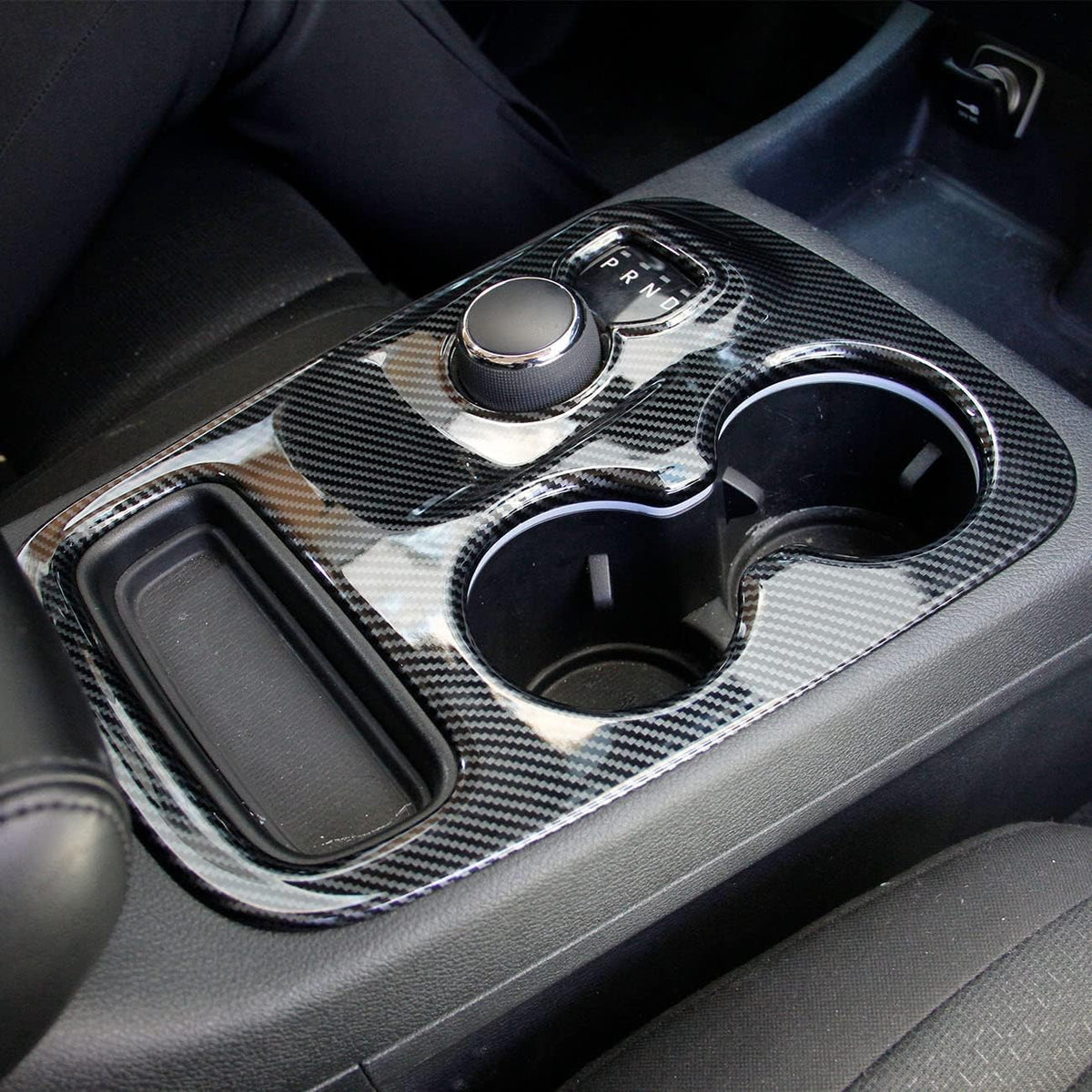 Carbon Fiber Gear Shift Panel Trim Pack of 2 O636