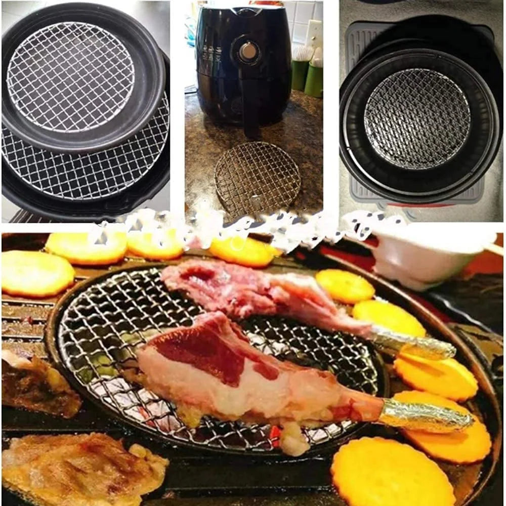 12 Inch Round Stainless Steel Basting Cover Dome and Cooling Wire Racks and BBQ Tong M185