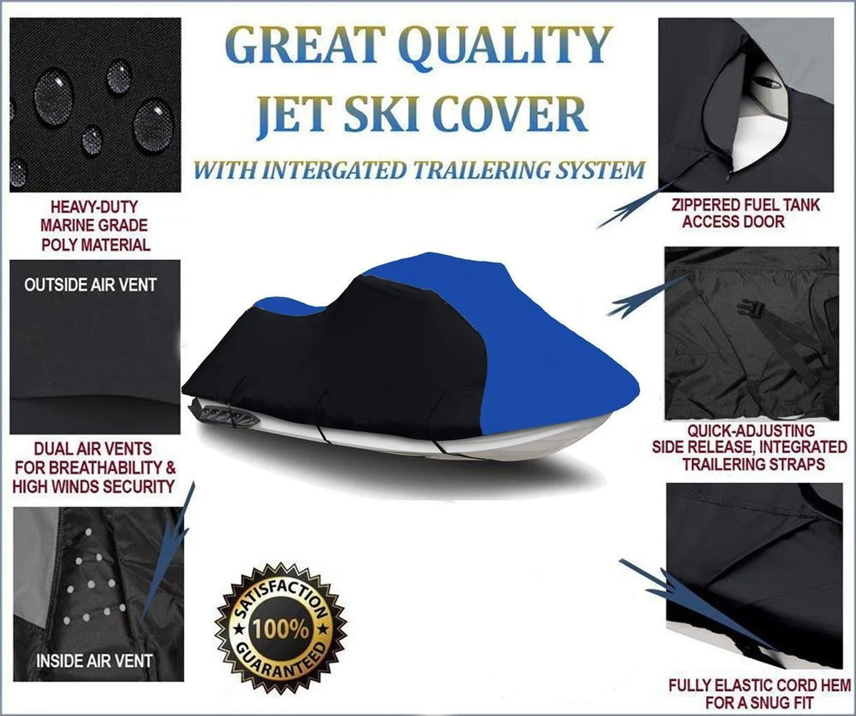 Heavy-Duty 600 Denier Jet Ski Cover 1-2 Seater Q4640
