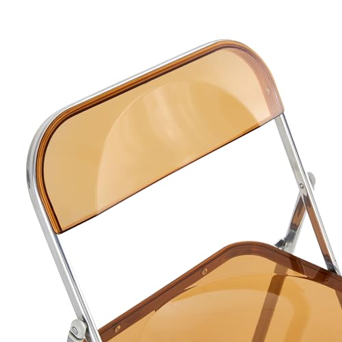Acrylic Transparent Folding Chair with Steel Frame A5373