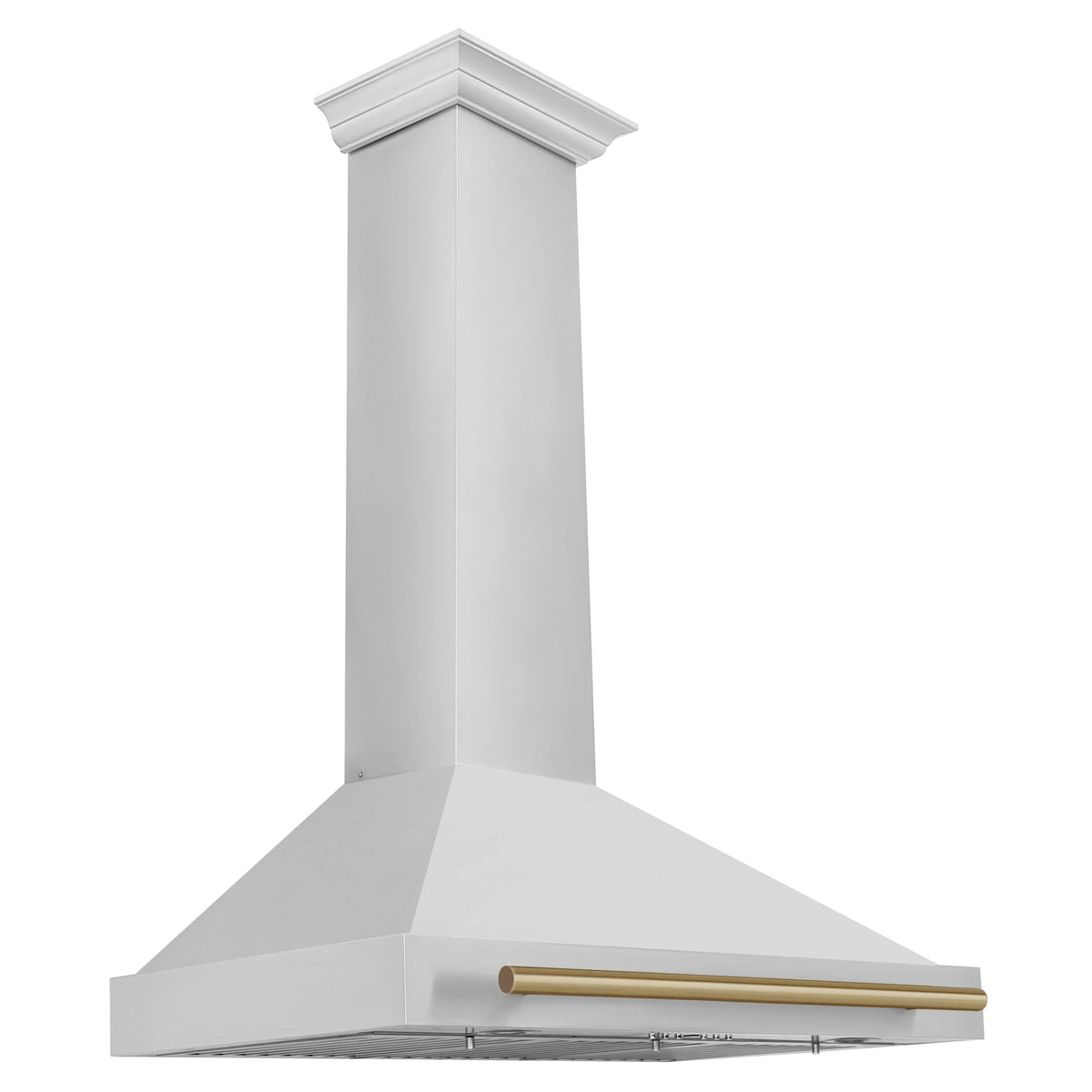 36 Inch Stainless Steel Range Hood with Champagne Bronze Handle D891
