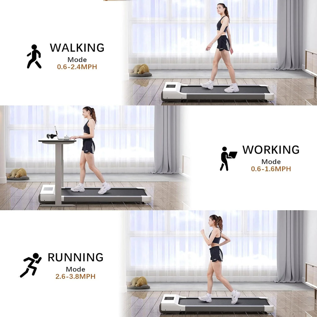 300lb 2.5HP Under Desk Treadmill with LED Display U93896