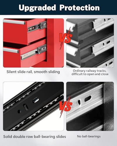 Black 5-Drawer Rolling Tool Chest Z604