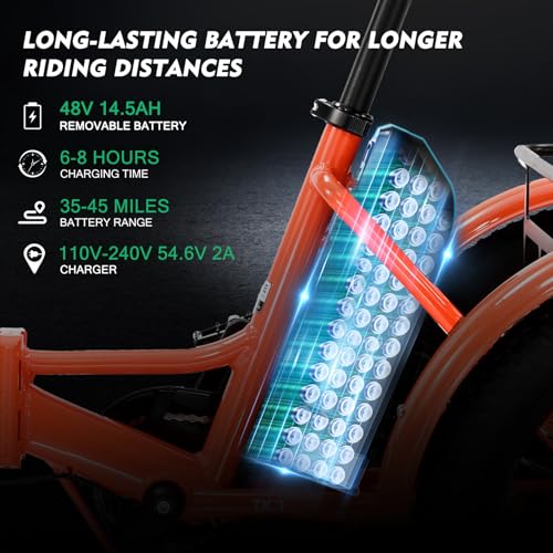 500W 48V Folding Aluminum Frame Electric Tricycle with Large Basket and Removable Battery N90033