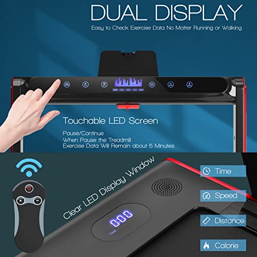 2 in 1 Folding Treadmill with LED Display N39159