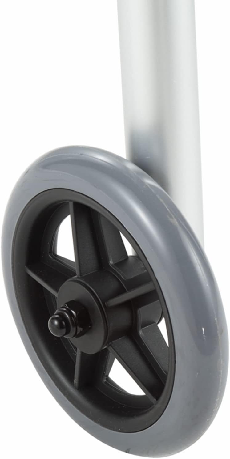 Rubber Universal Walker Caster Wheel 1 Pair 4 PCS G424030