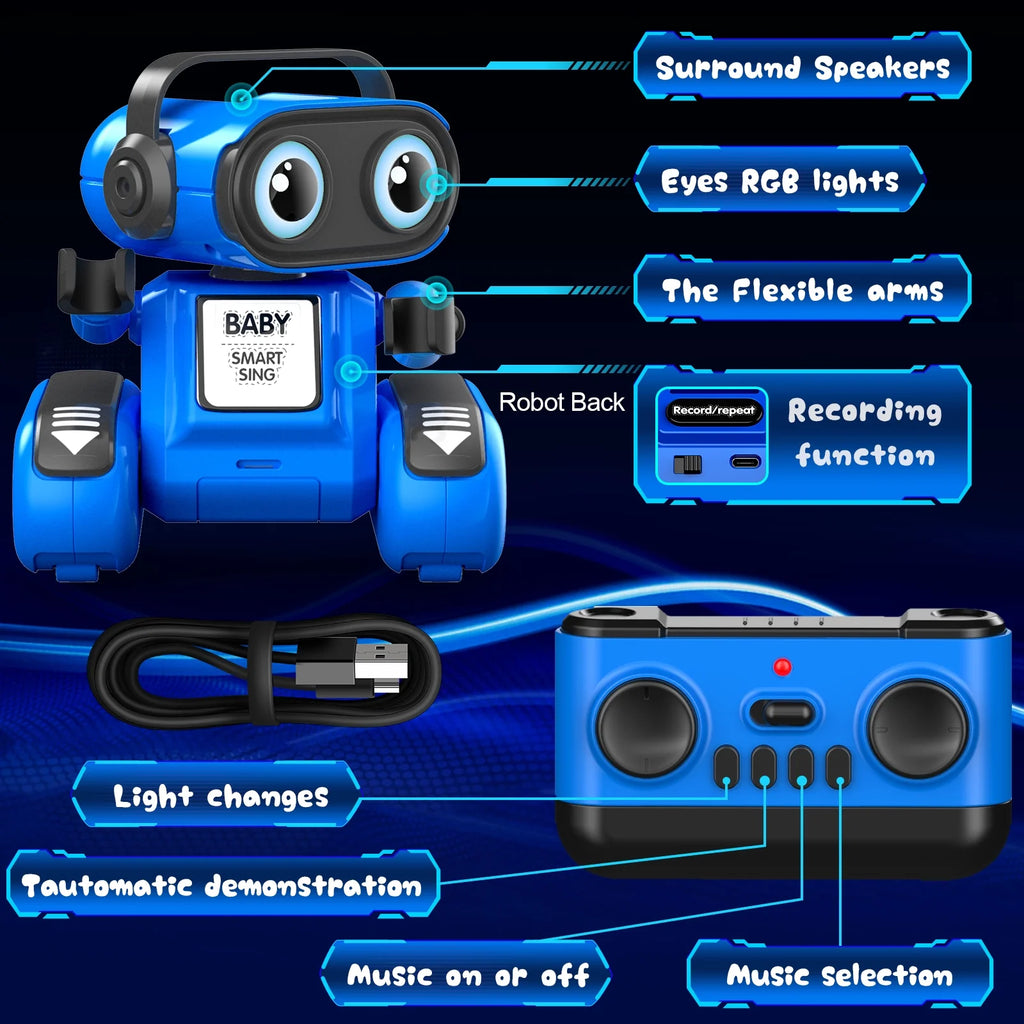 Remote Control Robot Toys with Dance Moves and Music Z875059