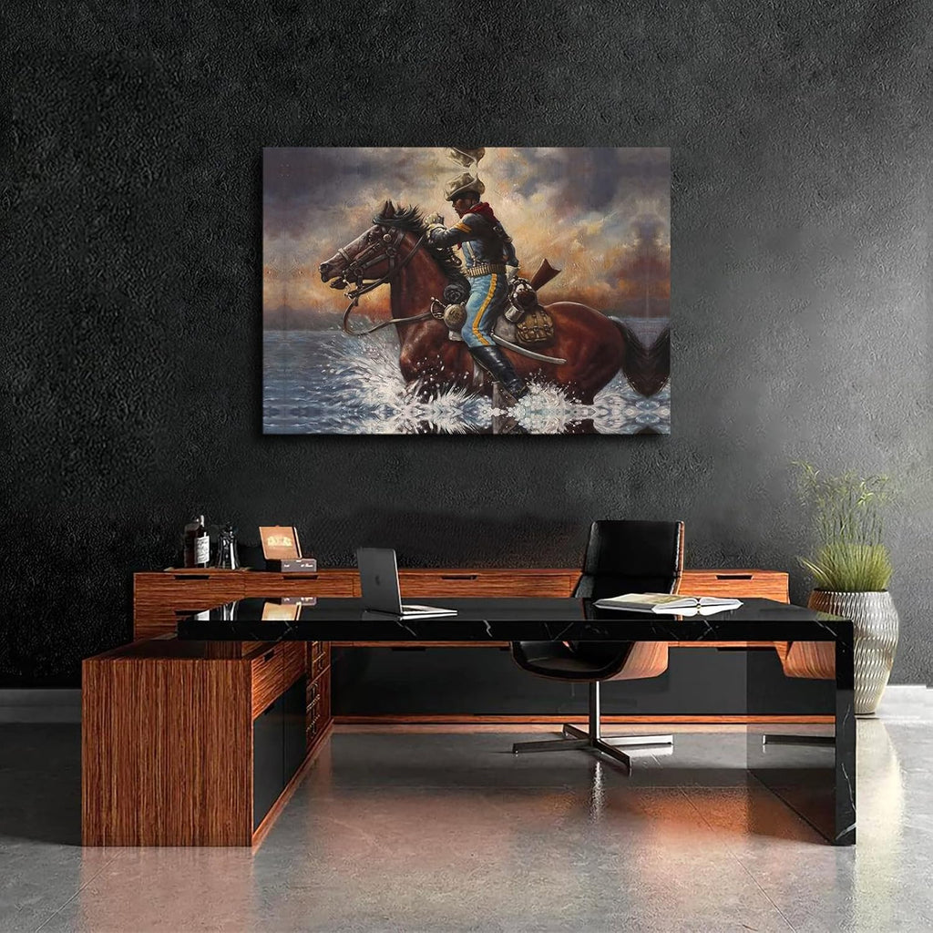 Buffalo Soldier Poster Canvas Wall Art K5610