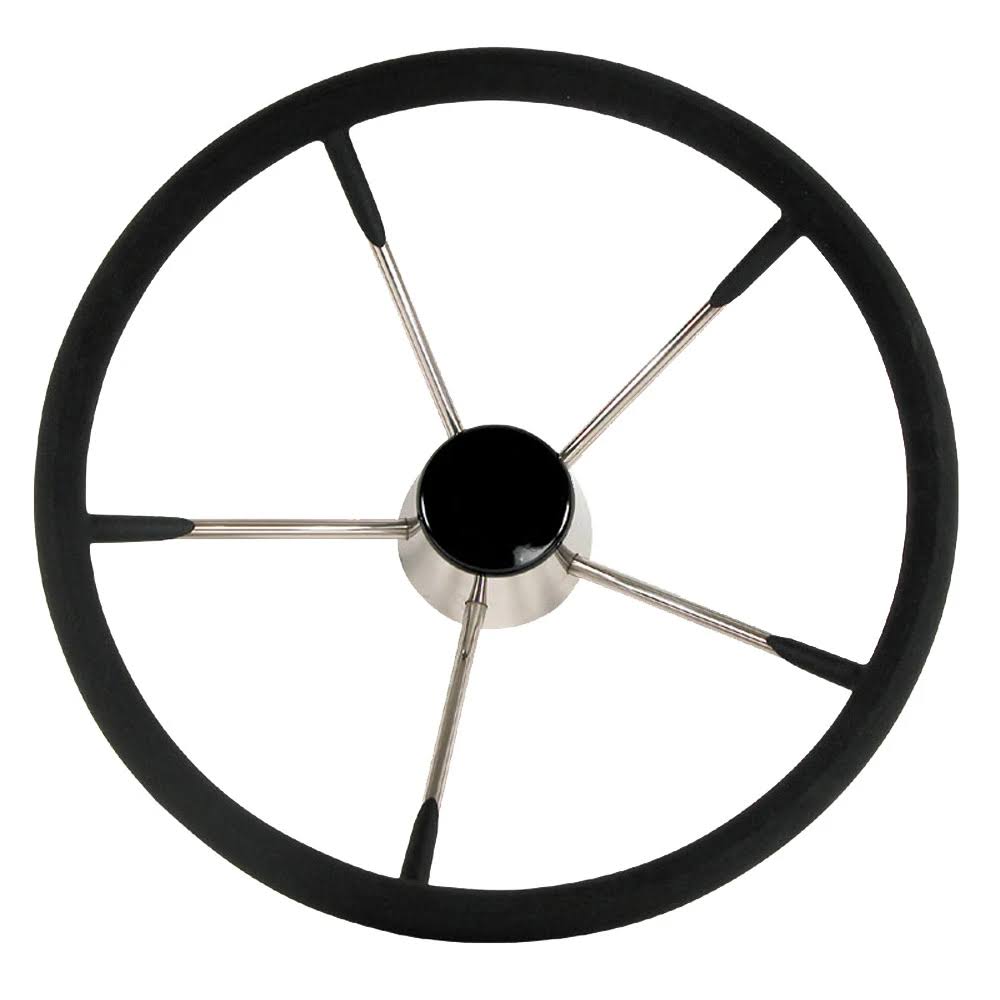 Black Foam 15x22 Diameter Steering Wheel R1093