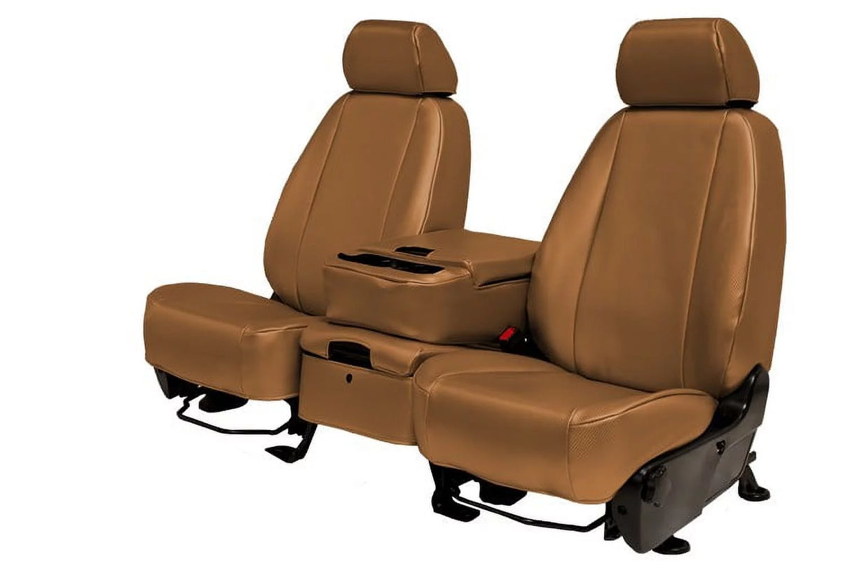 Carbon Fiber Seat Covers with Beige Insert and Trim L751327