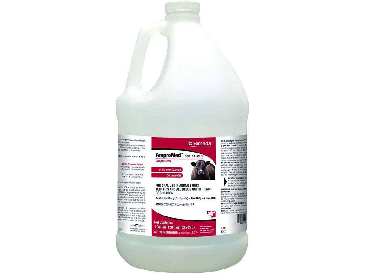 Amprolium Solution 9.6% for Calves, Gallon D248