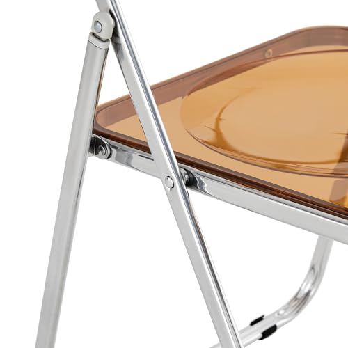 Acrylic Transparent Folding Chair with Steel Frame A5373