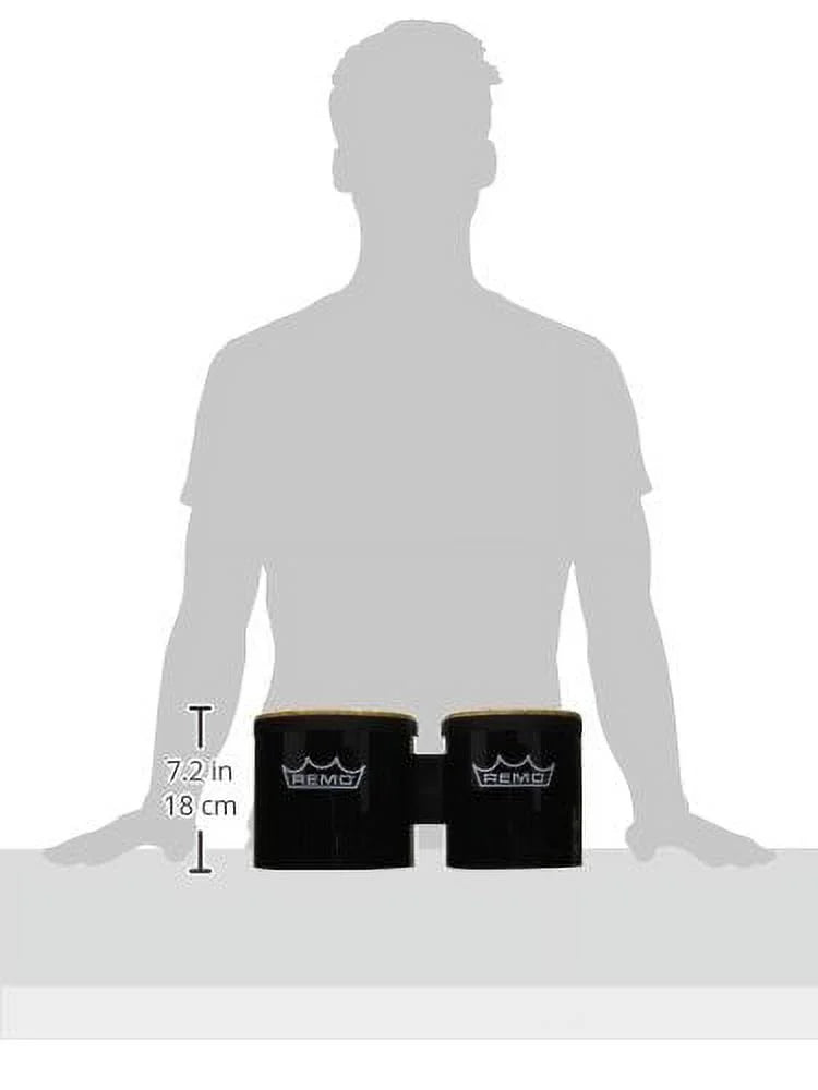 Black Bongo Drum Set O89782