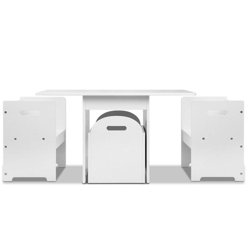 White Kids Table and Chair Set Y533