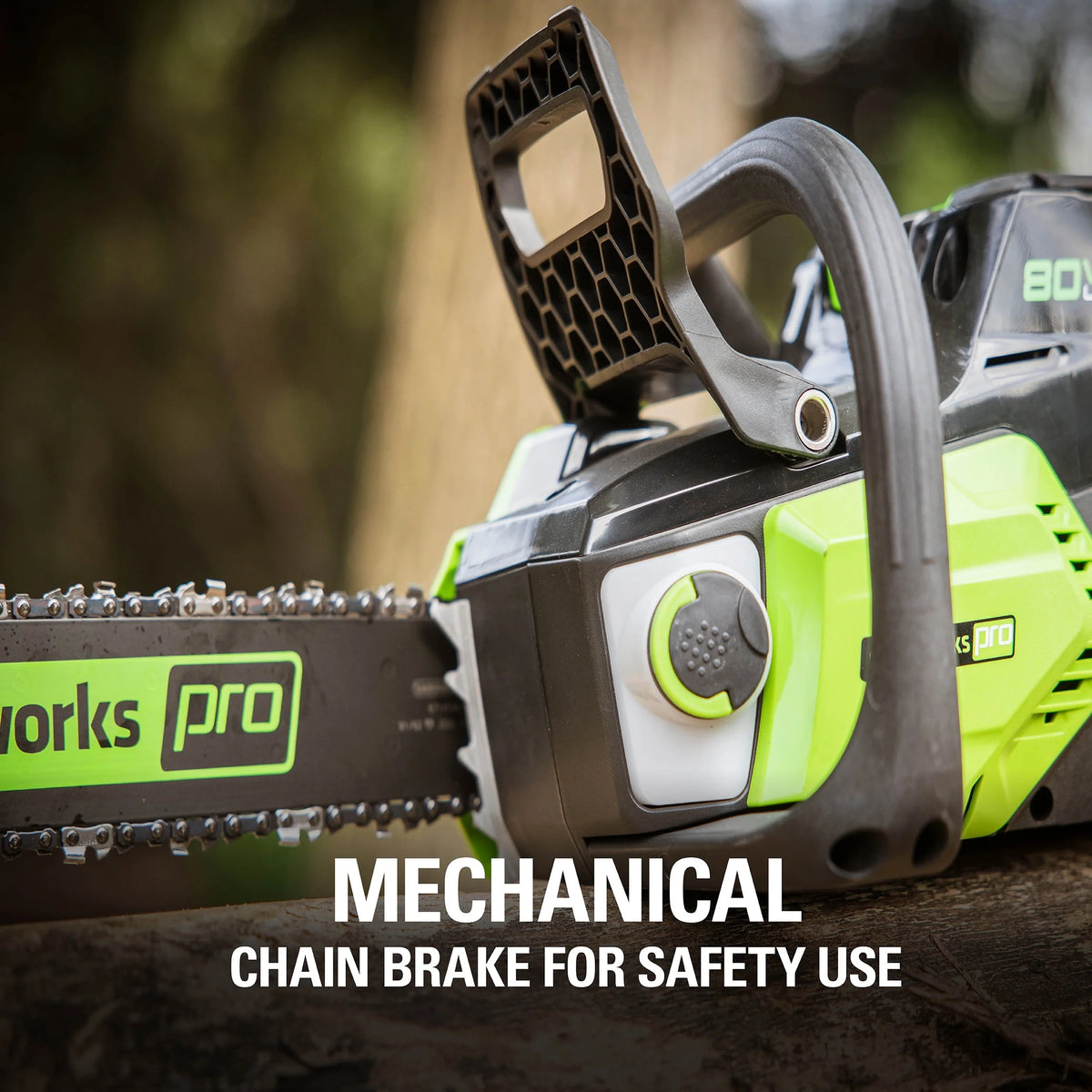 80V 18-inch Cordless Brushless Chainsaw Kit with 2.0 Ah Battery & Charger R530