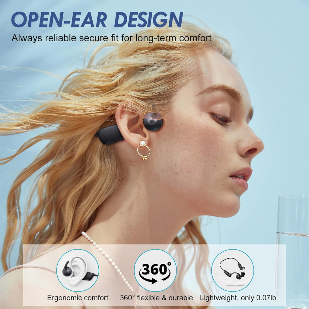 Wireless Open Ear Bluetooth Headphones IPX7 Waterproof Pack of 2 O3449
