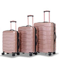 Purple Hard Shell 3 Piece Luggage Set with TSA Lock O703099