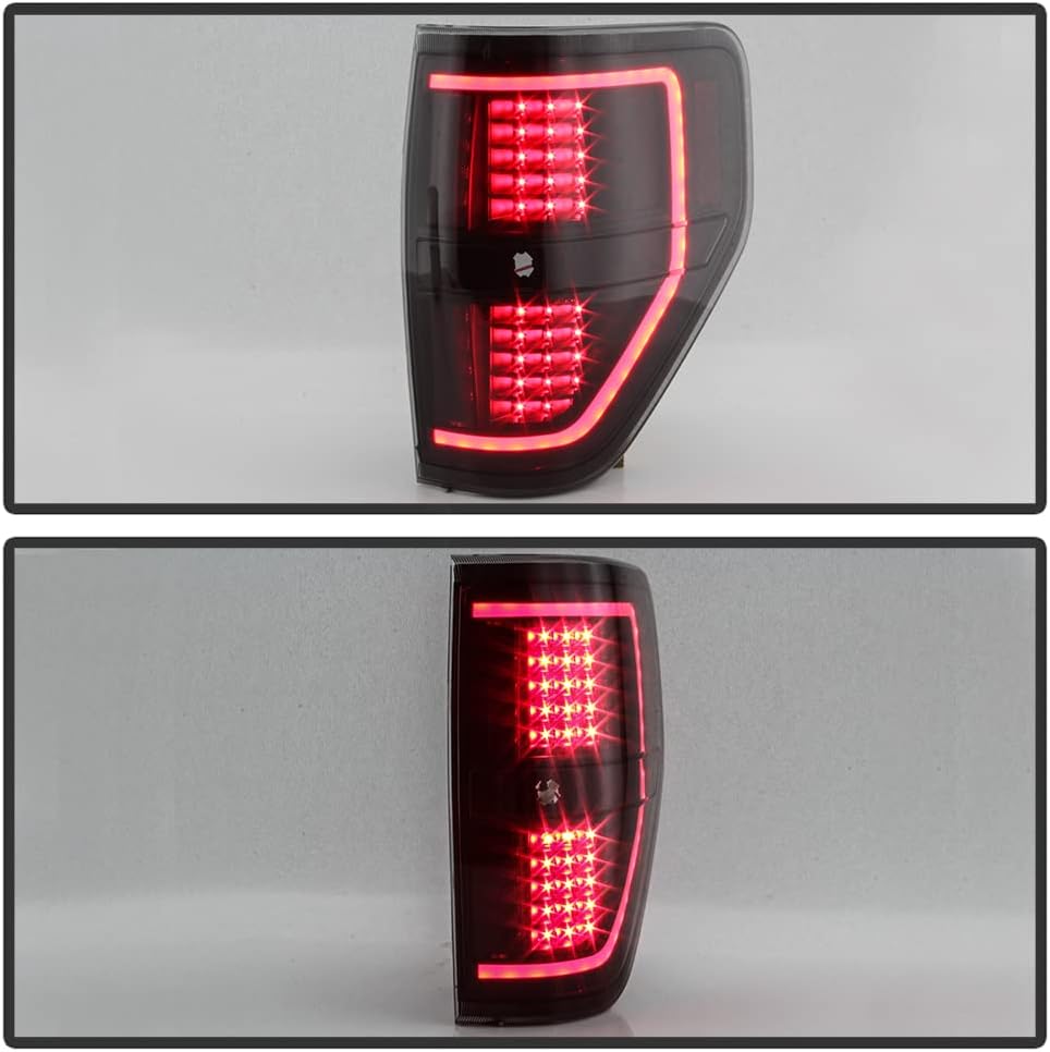Black Smoke LED Tail Lights Brake Lamps Driver & Passenger Side E308